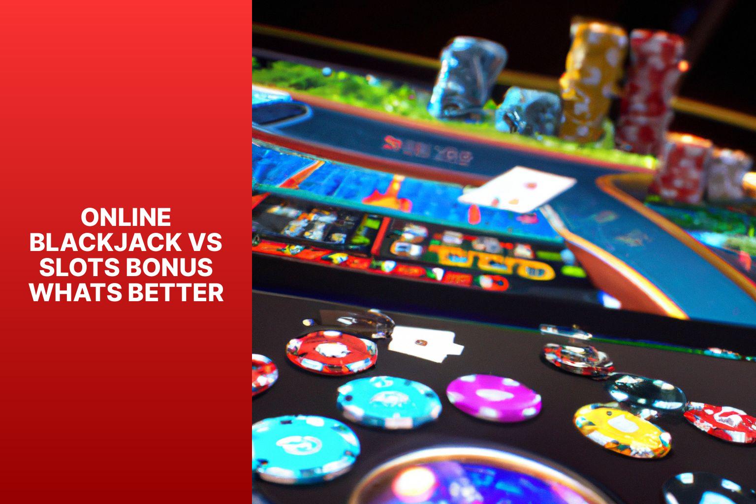 Online Blackjack vs Slots Bonus  Whats Better
