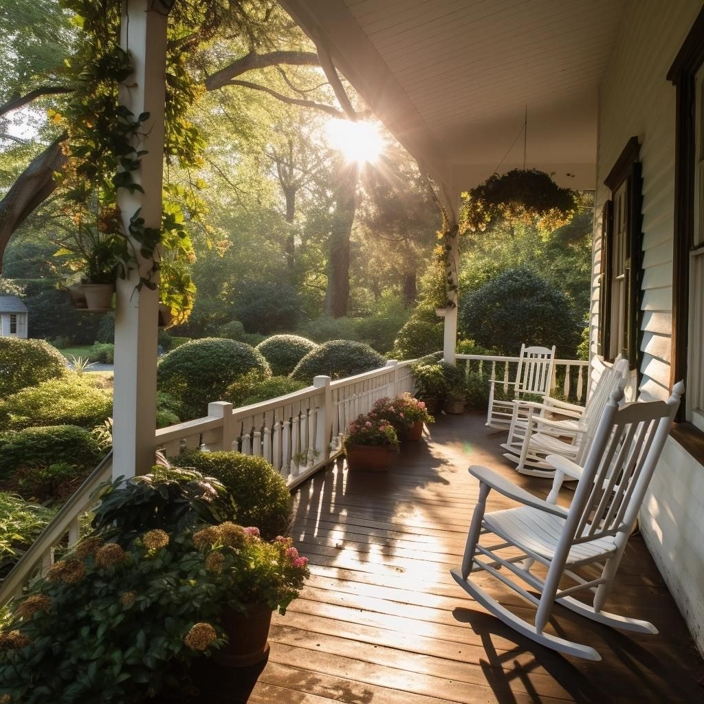 open gable front porch