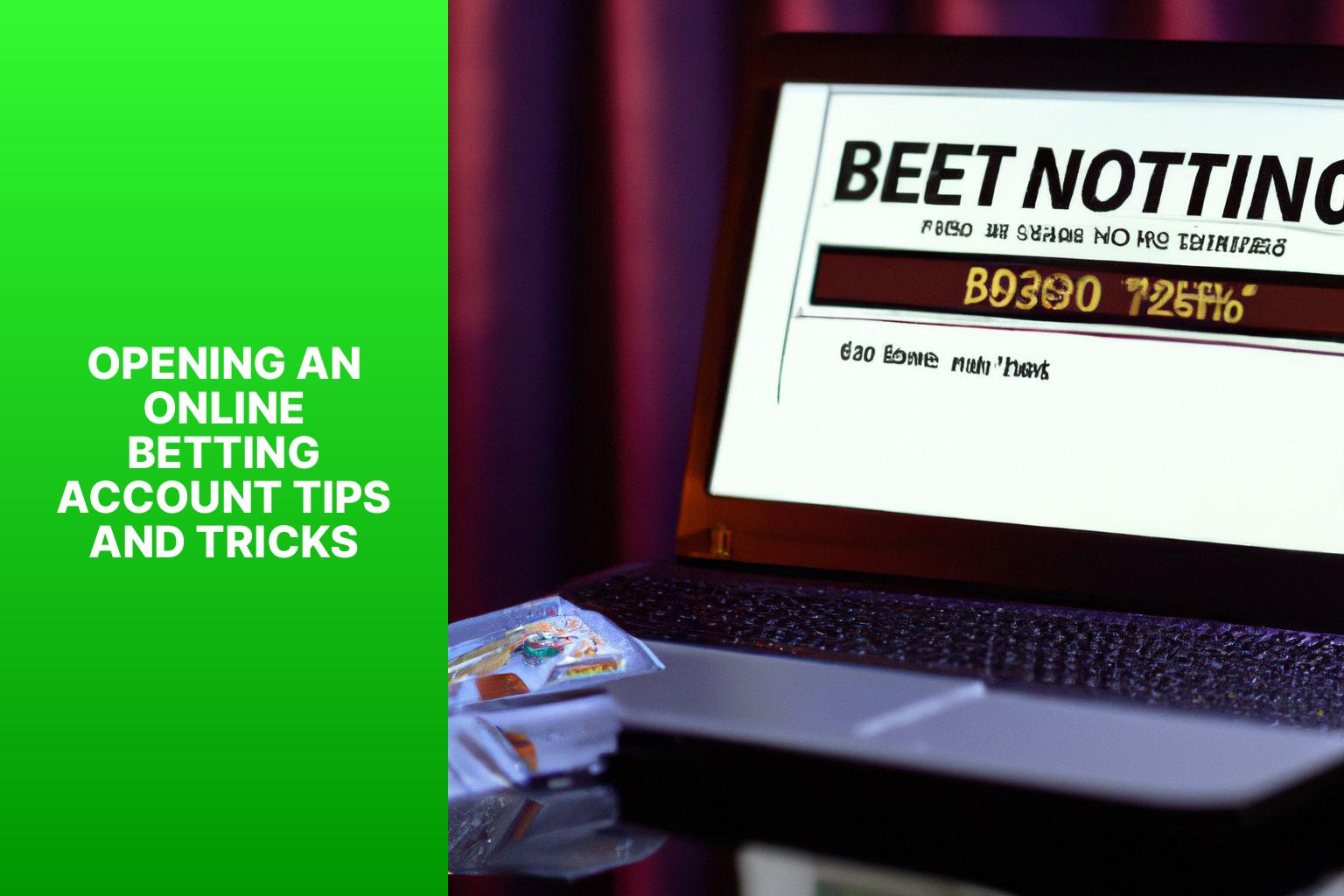 Opening an Online Betting Account Tips and Tricks