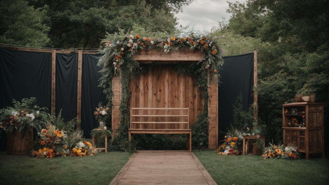 Outdoor photo booth backdrops