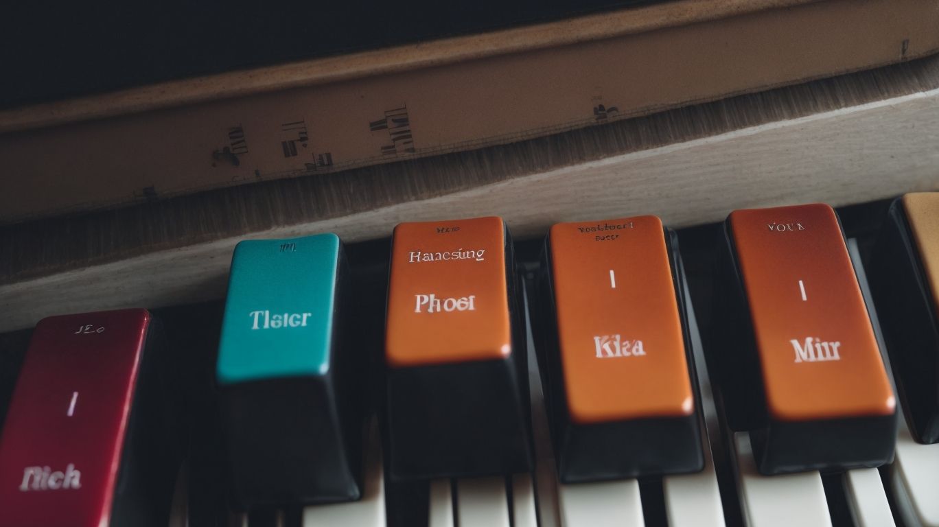 Piano key labels for beginners