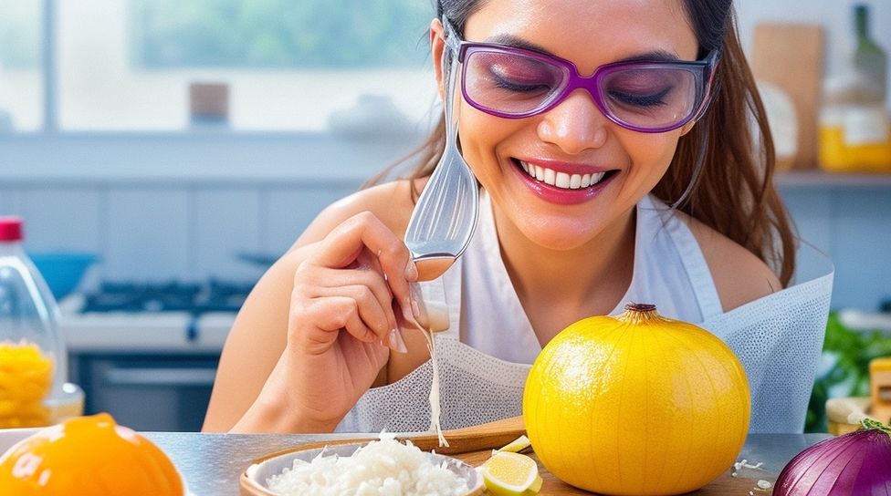 preventing eyes from tearing when cutting onions