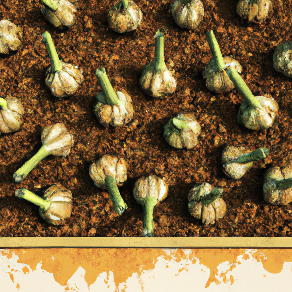 proper garlic planting depth and spacing