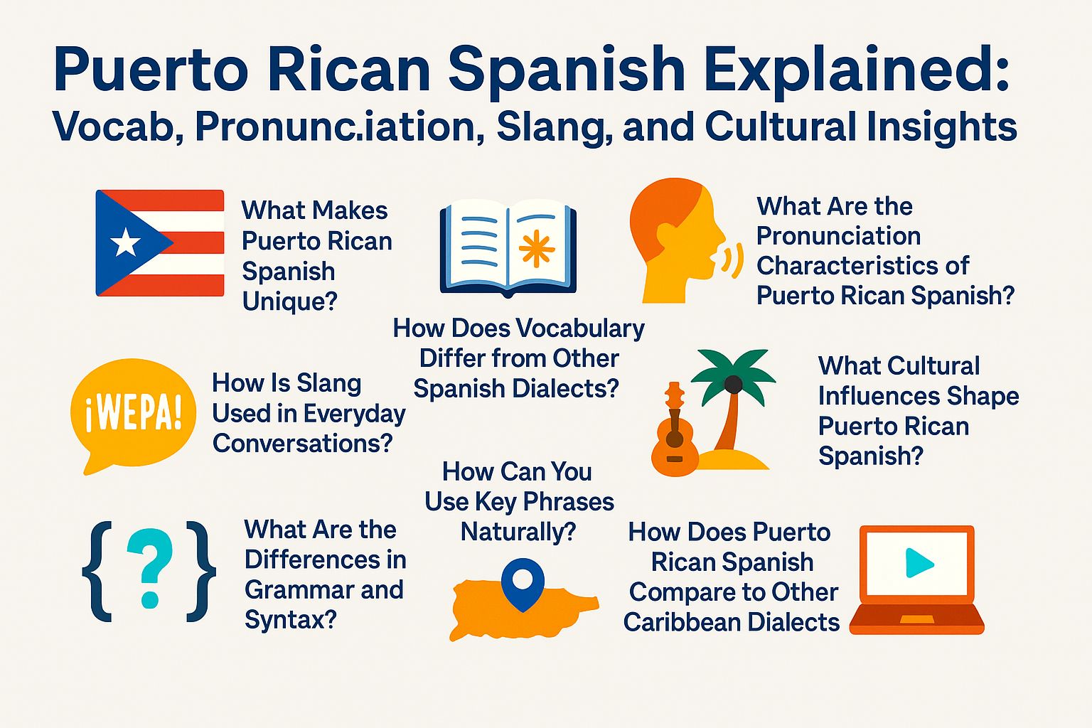 Puerto Rican Spanish Explained: Vocab, Pronunciation, Slang, and Cultural Insights