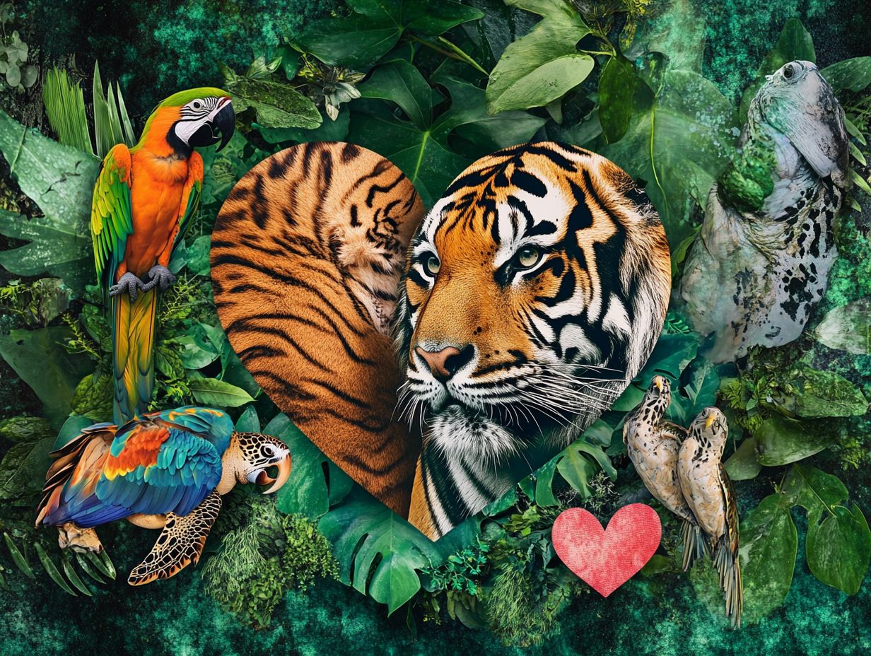 What is the importance of donating to wildlife charities to save endangered species?