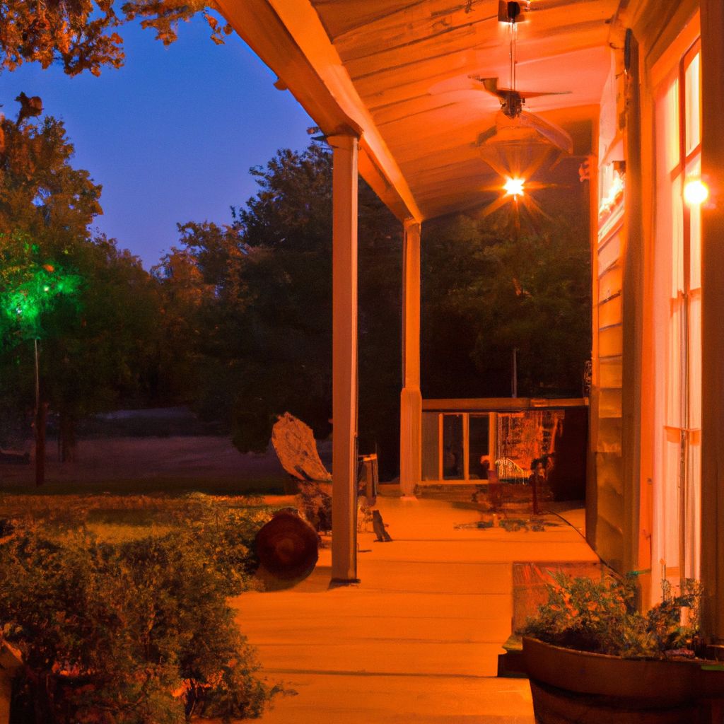 should you leave your front porch light on at night