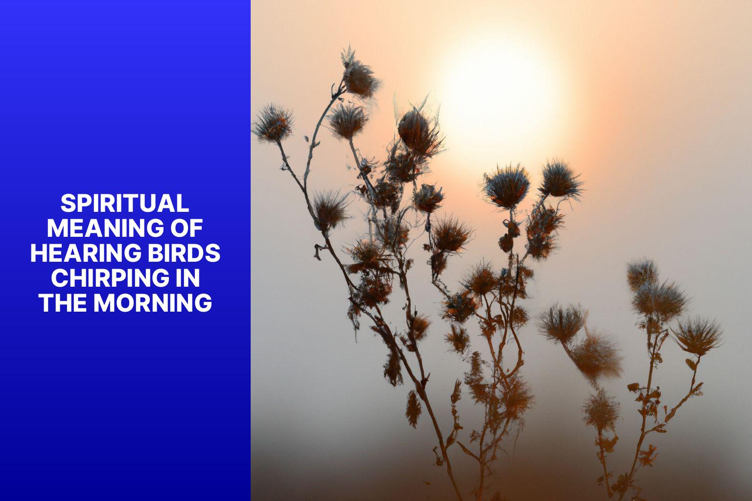 Unveiling the Spiritual Meaning of Morning Bird Chirping | Spirituality