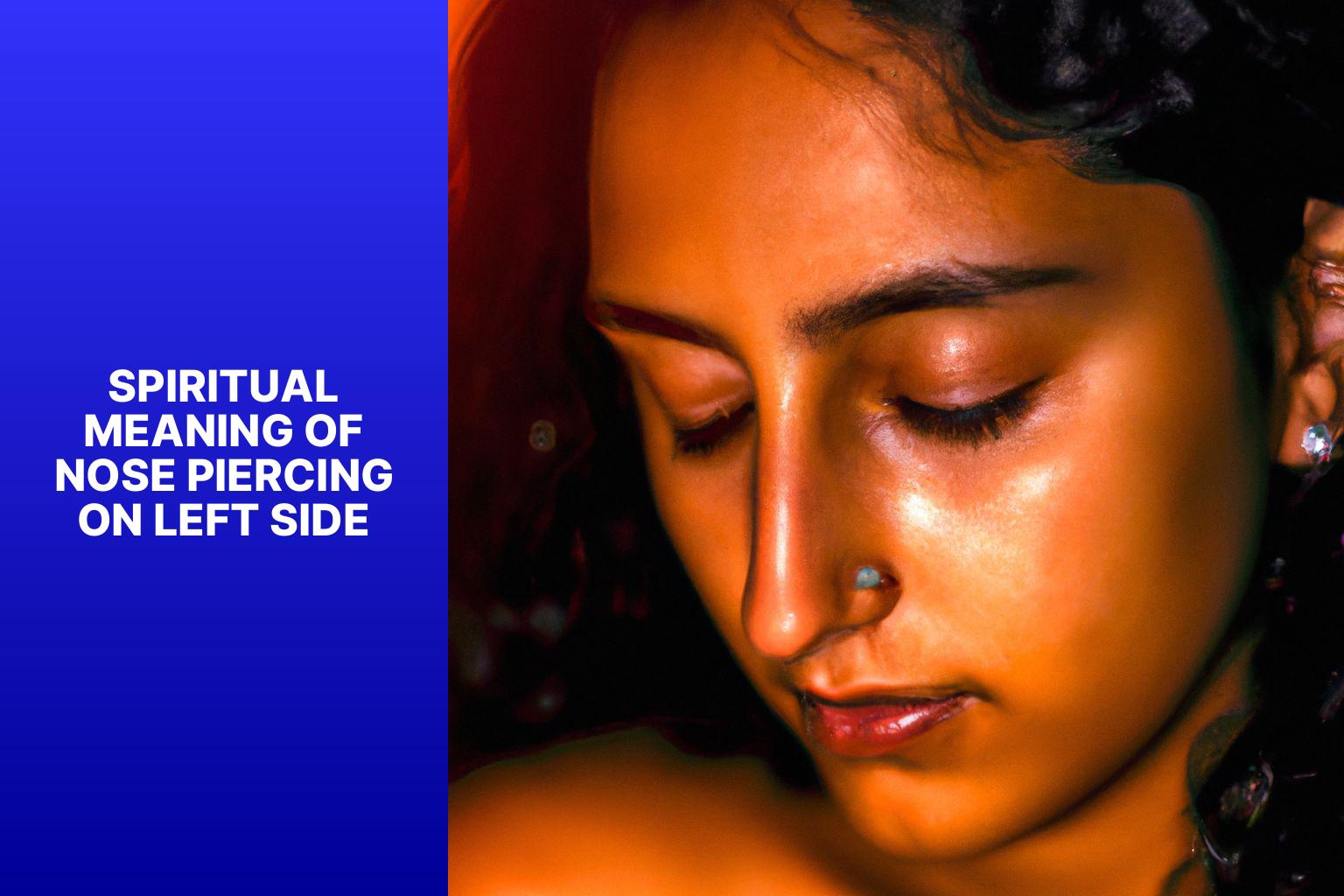 Exploring the Spiritual Significance Nose Piercing on the Left Side
