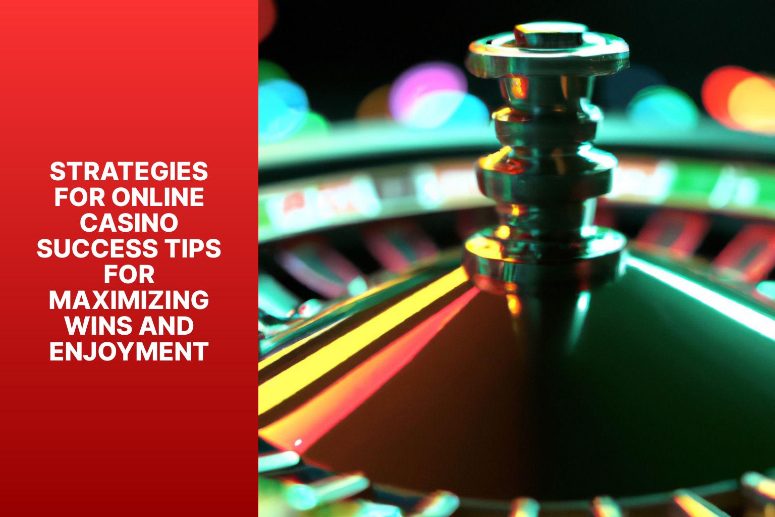 Strategies for Online Casino Success Tips for Maximizing Wins and Enjoyment