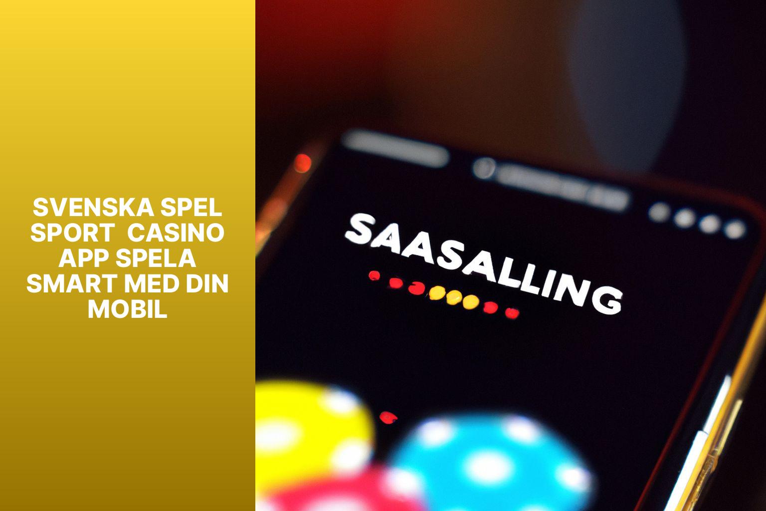 Svenska Spel Sport  Casino App Spela Smart med din Mobil