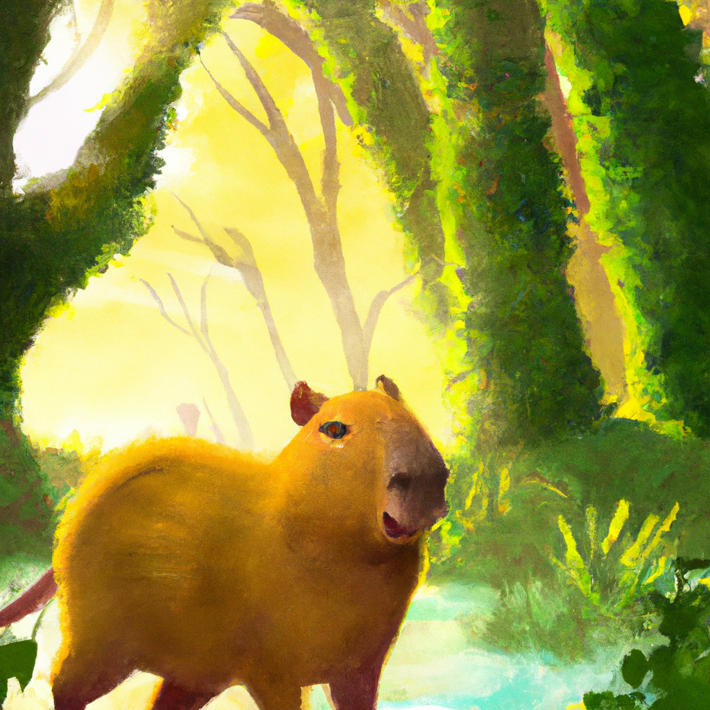 taking care of a capybara