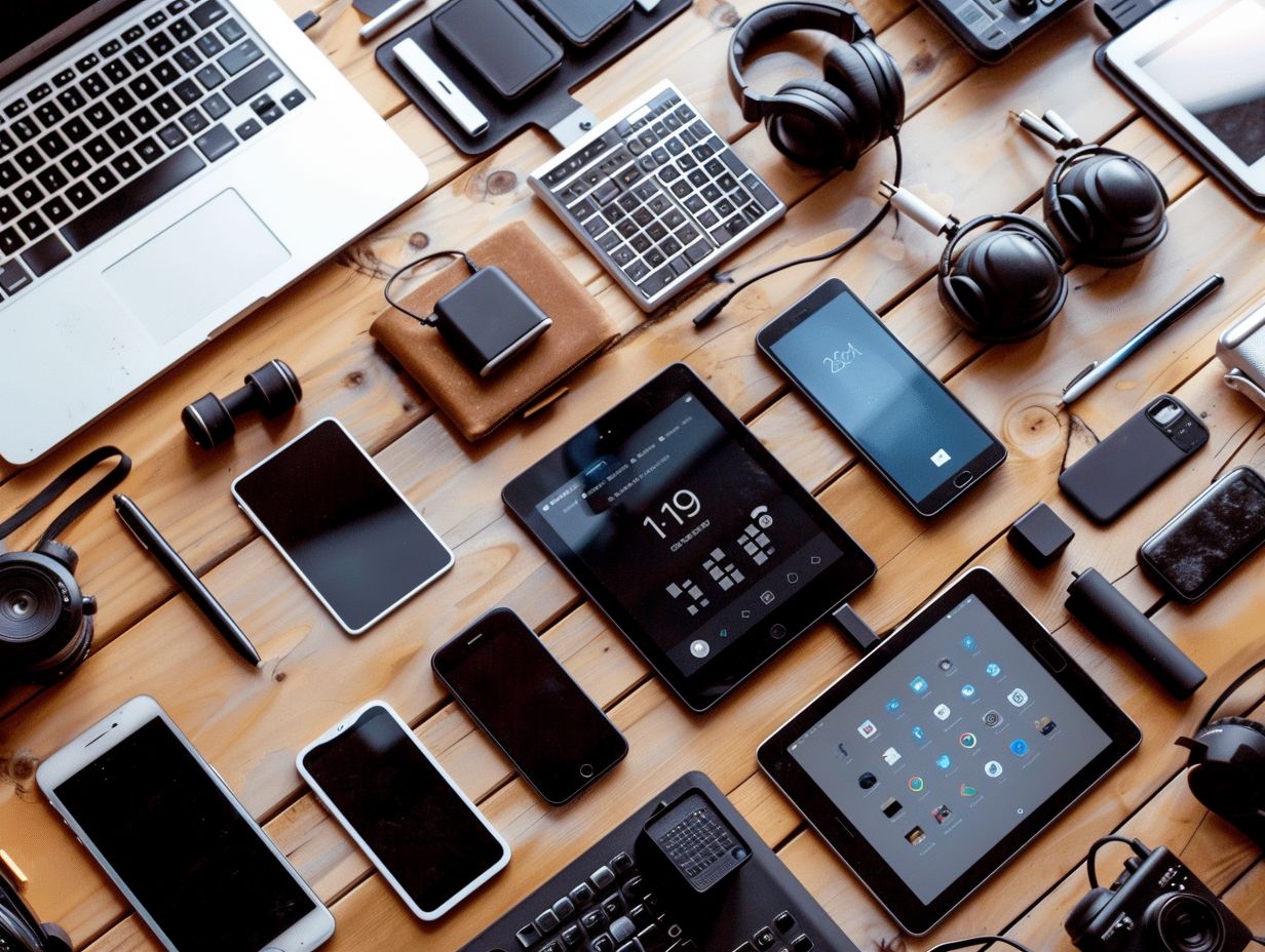 Smartphones and tablets