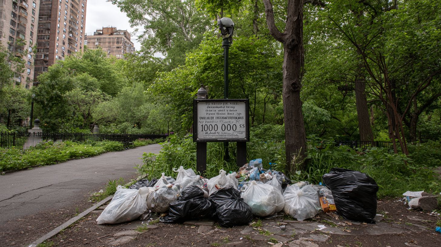 The 10000 Dollar Fine and Why Illegal Dumping in NYC Parks Is Monitored by Surveillance Cameras