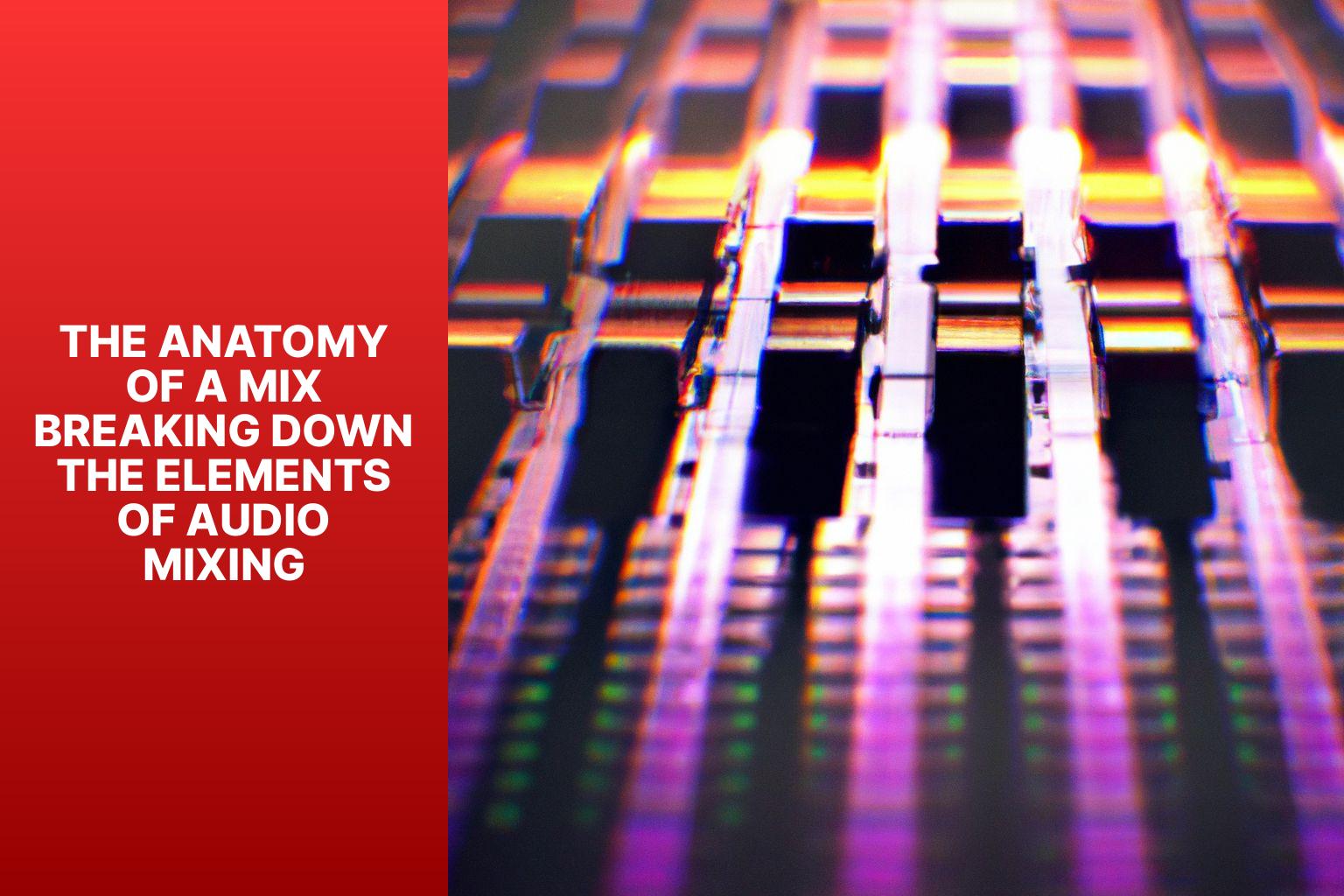 The Anatomy of a Mix Breaking Down the Elements of Audio Mixing