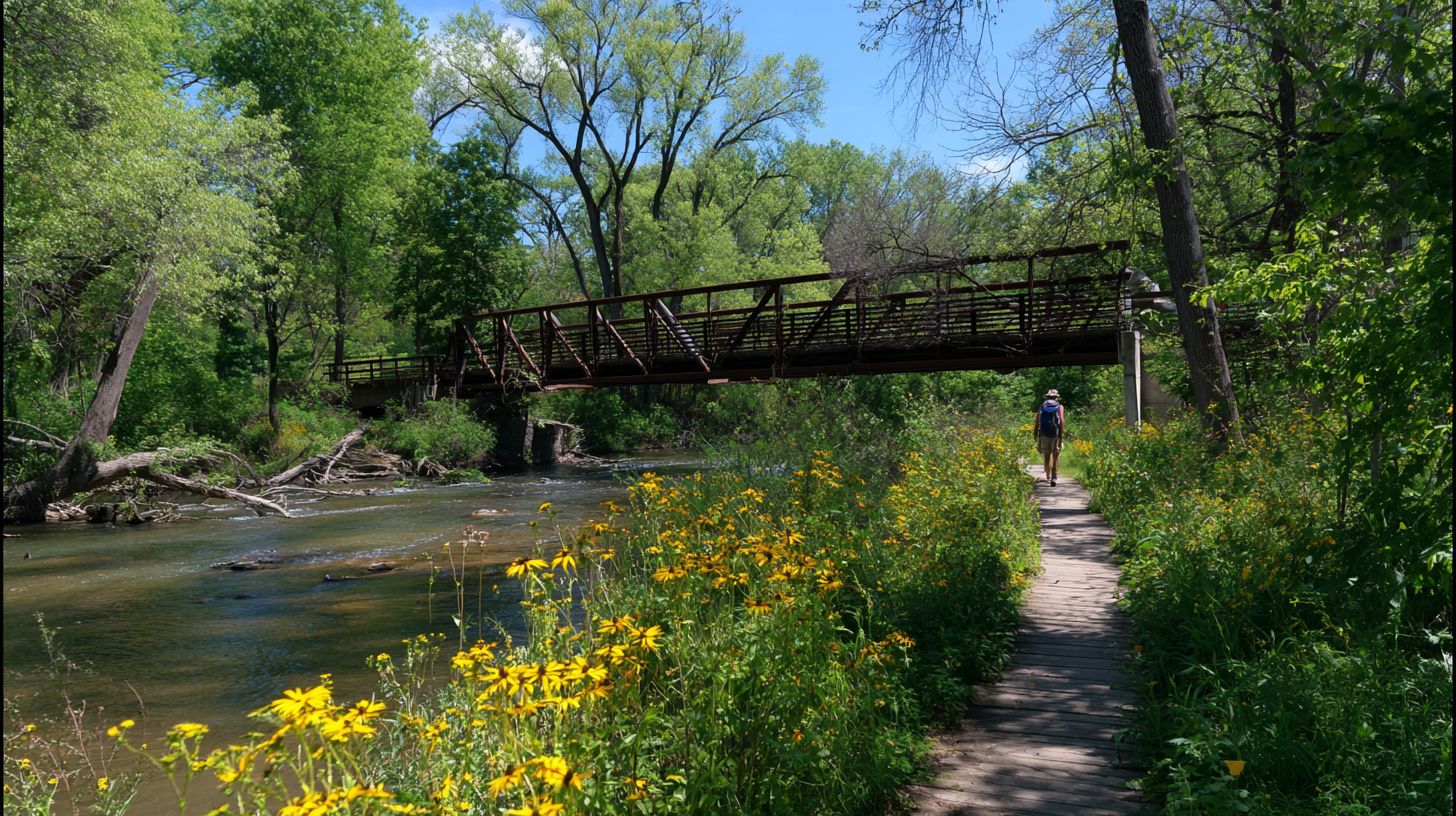 Are there any easy, paved walking trails near Geneva, IL?
