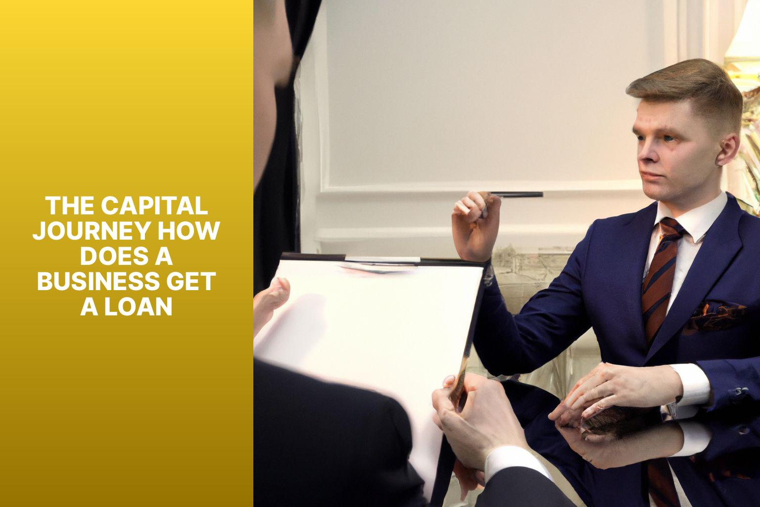 The Capital Journey How Does a Business Get a Loan