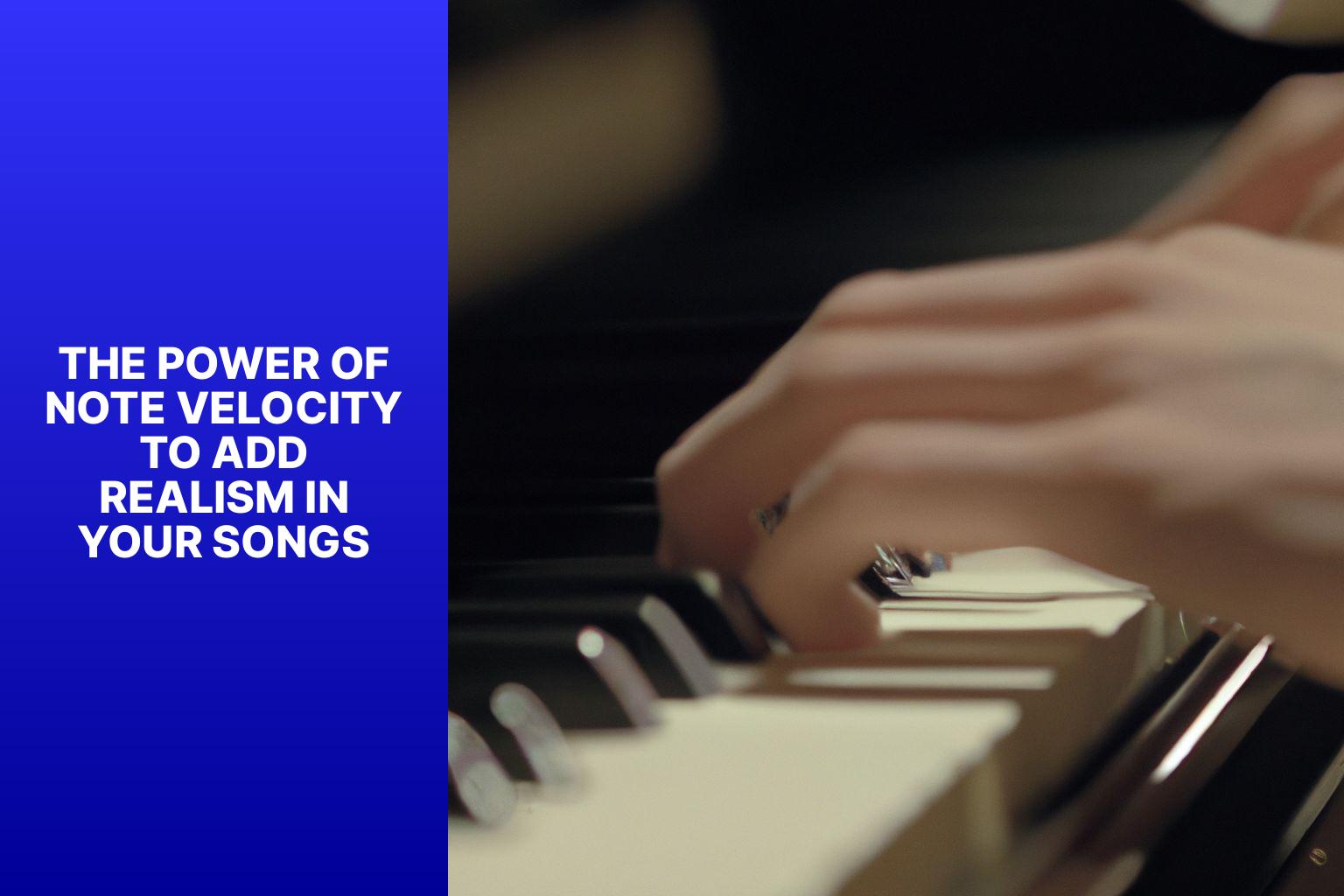 The power of Note Velocity to add realism in your songs