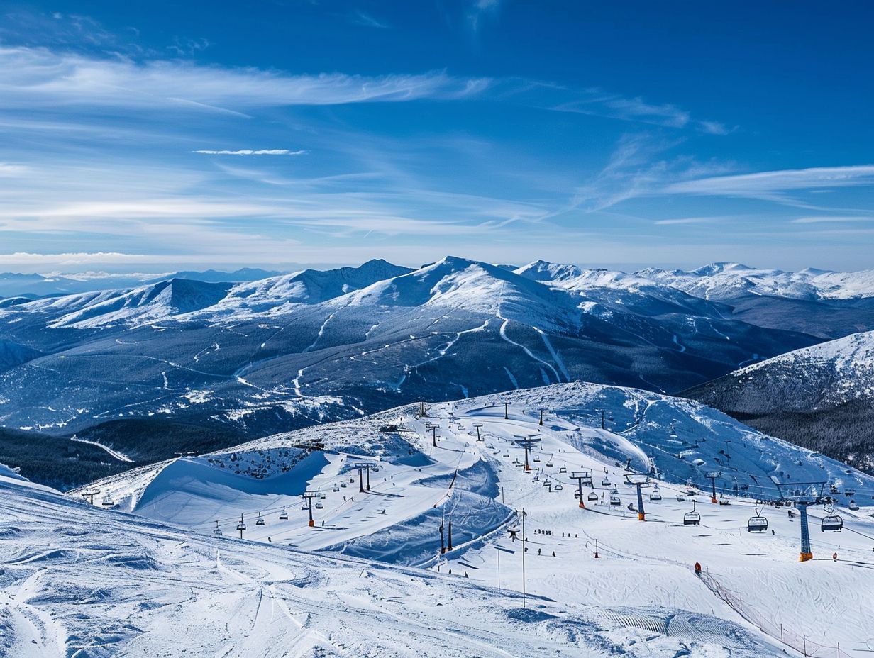 What makes skiing in the Pyrenees Mountains unique?