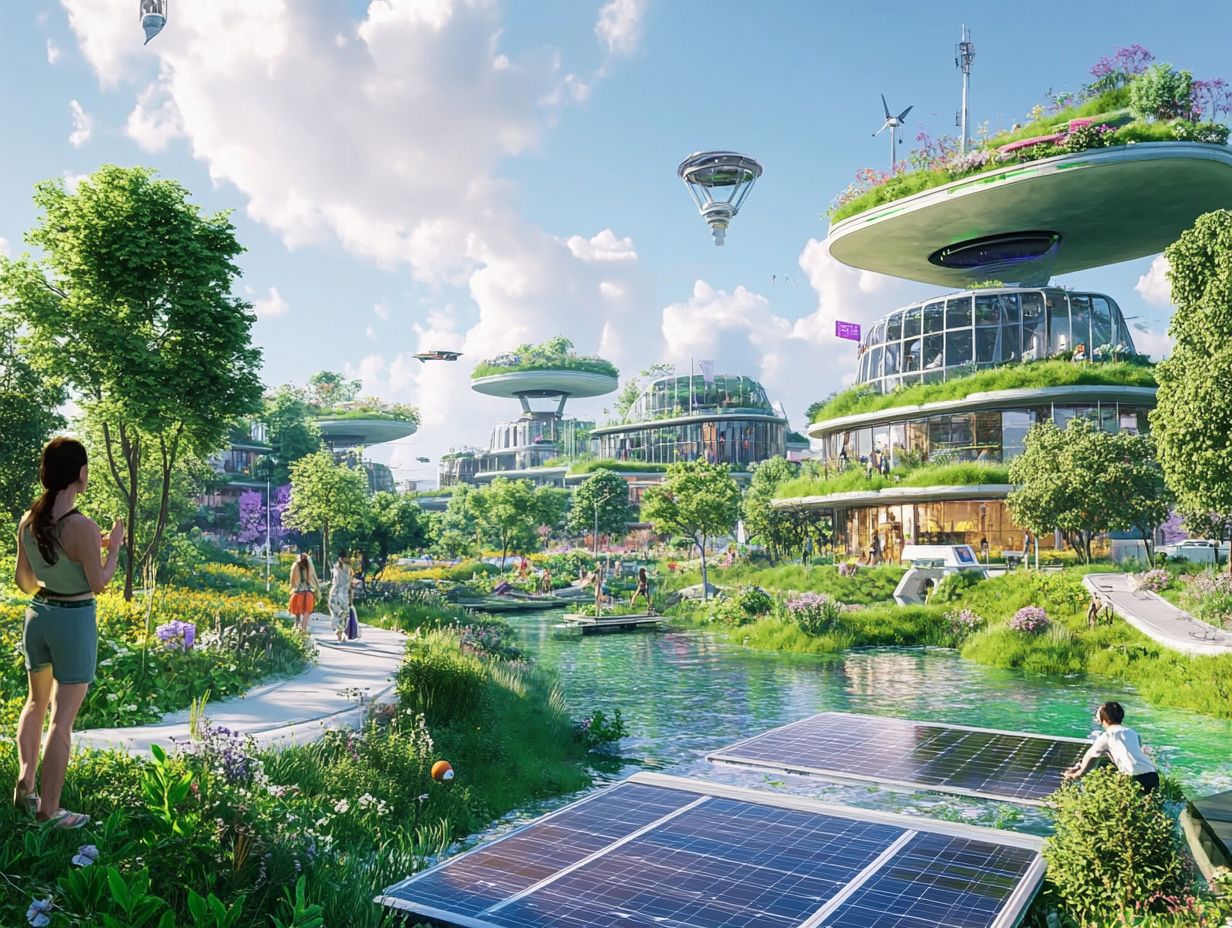 What is the role of smart technology in biophilic cities?