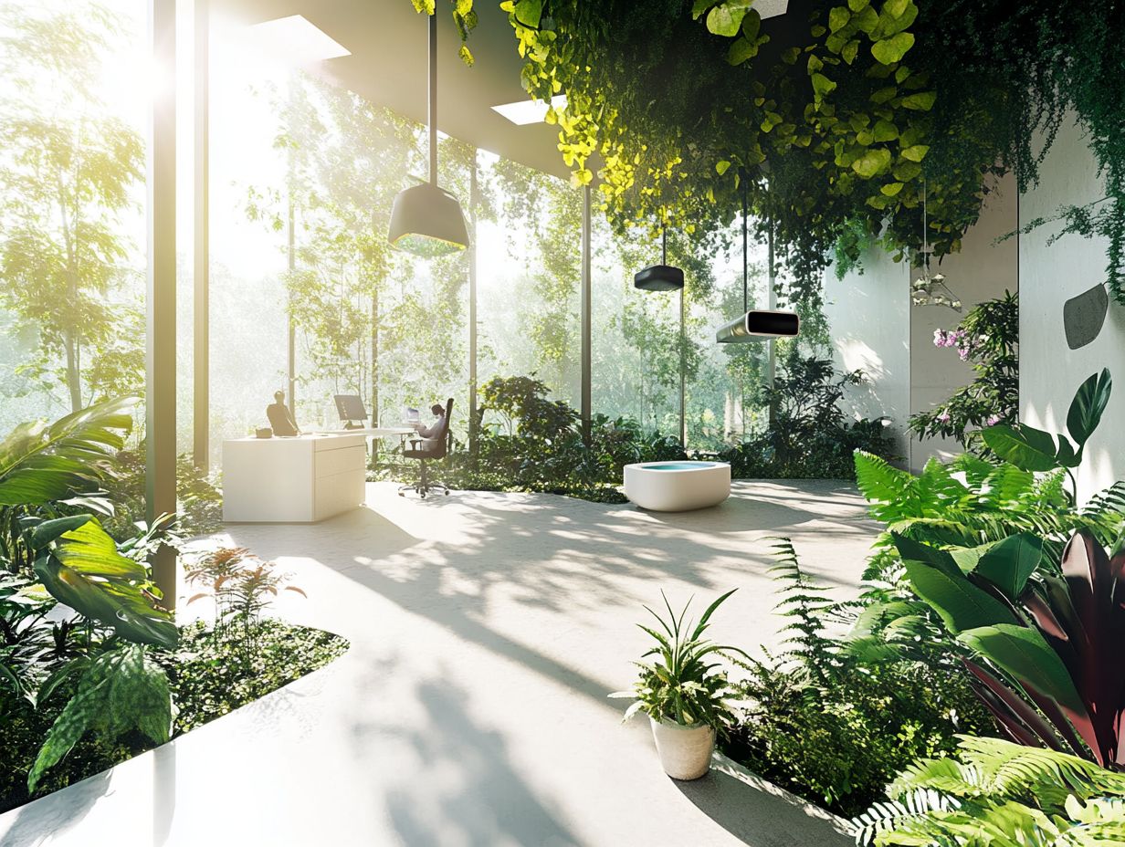 What is the role of virtual reality in planning biophilic spaces and landscape architecture?