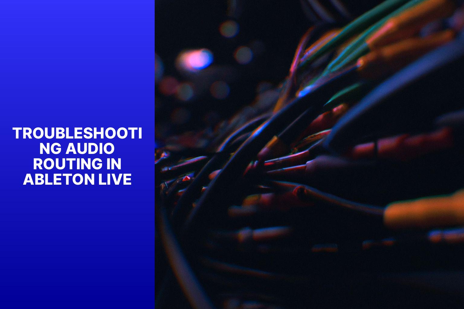 Troubleshooting audio routing in Ableton Live