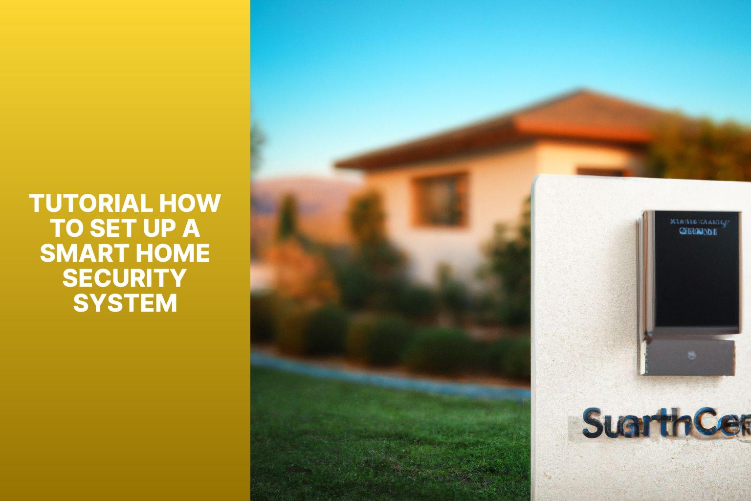 Tutorial How to Set up a Smart Home Security System
