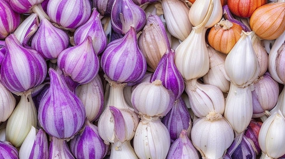 types of garlic root