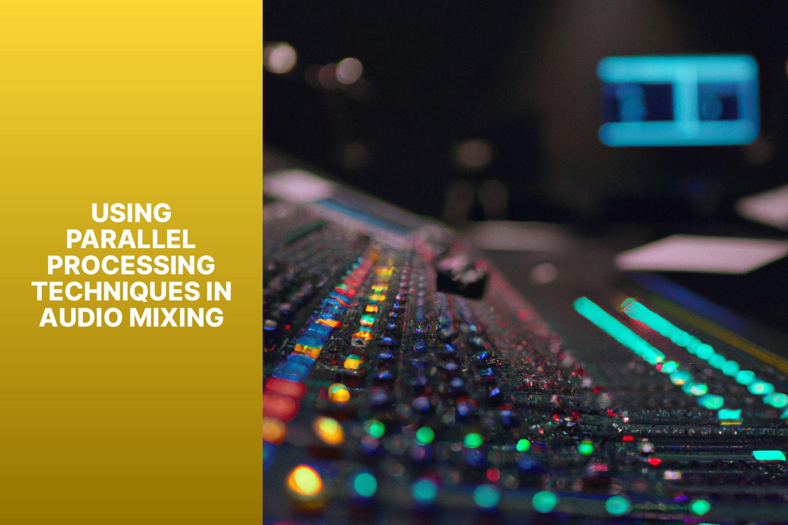 Using parallel processing techniques in audio mixing