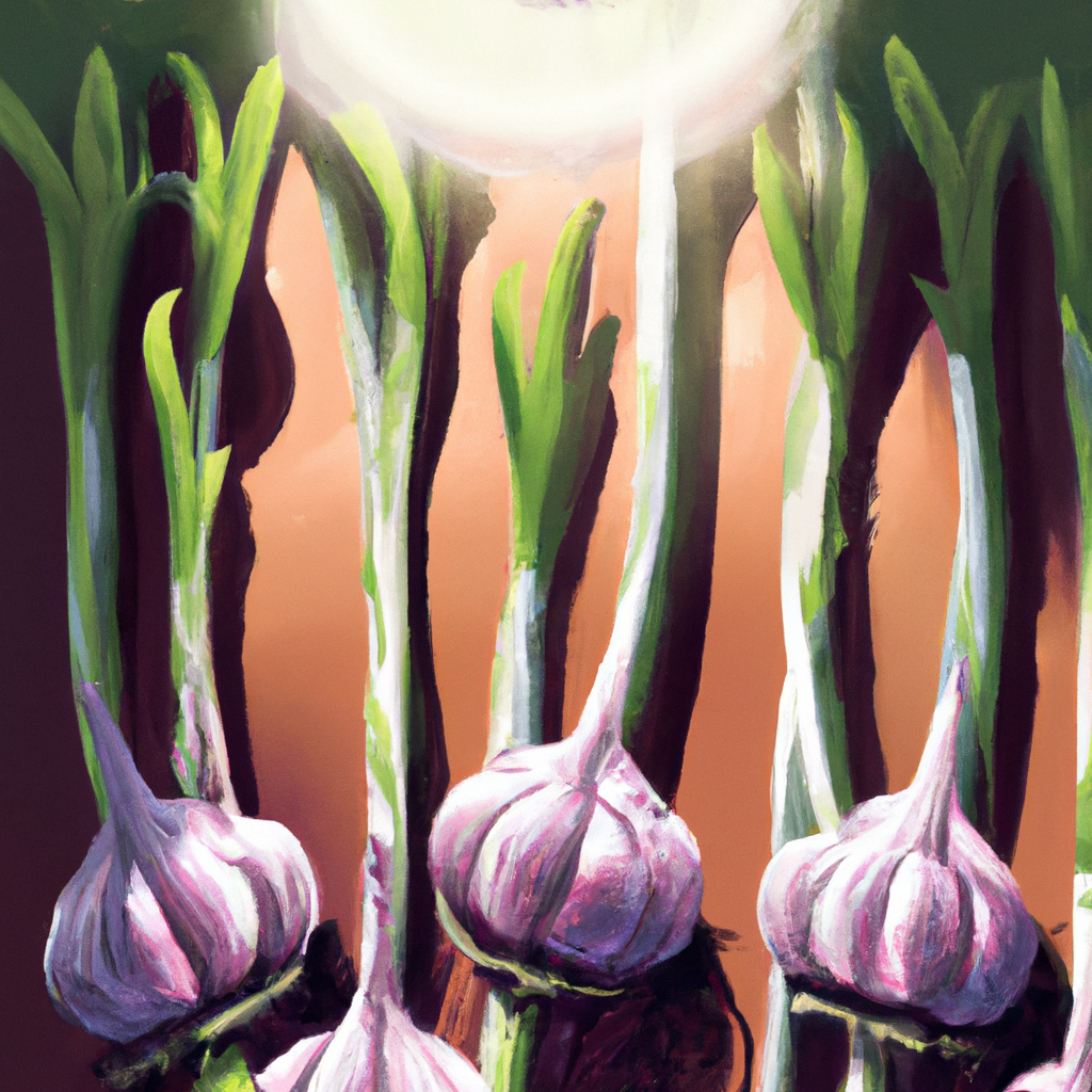vertical gardening with garlic