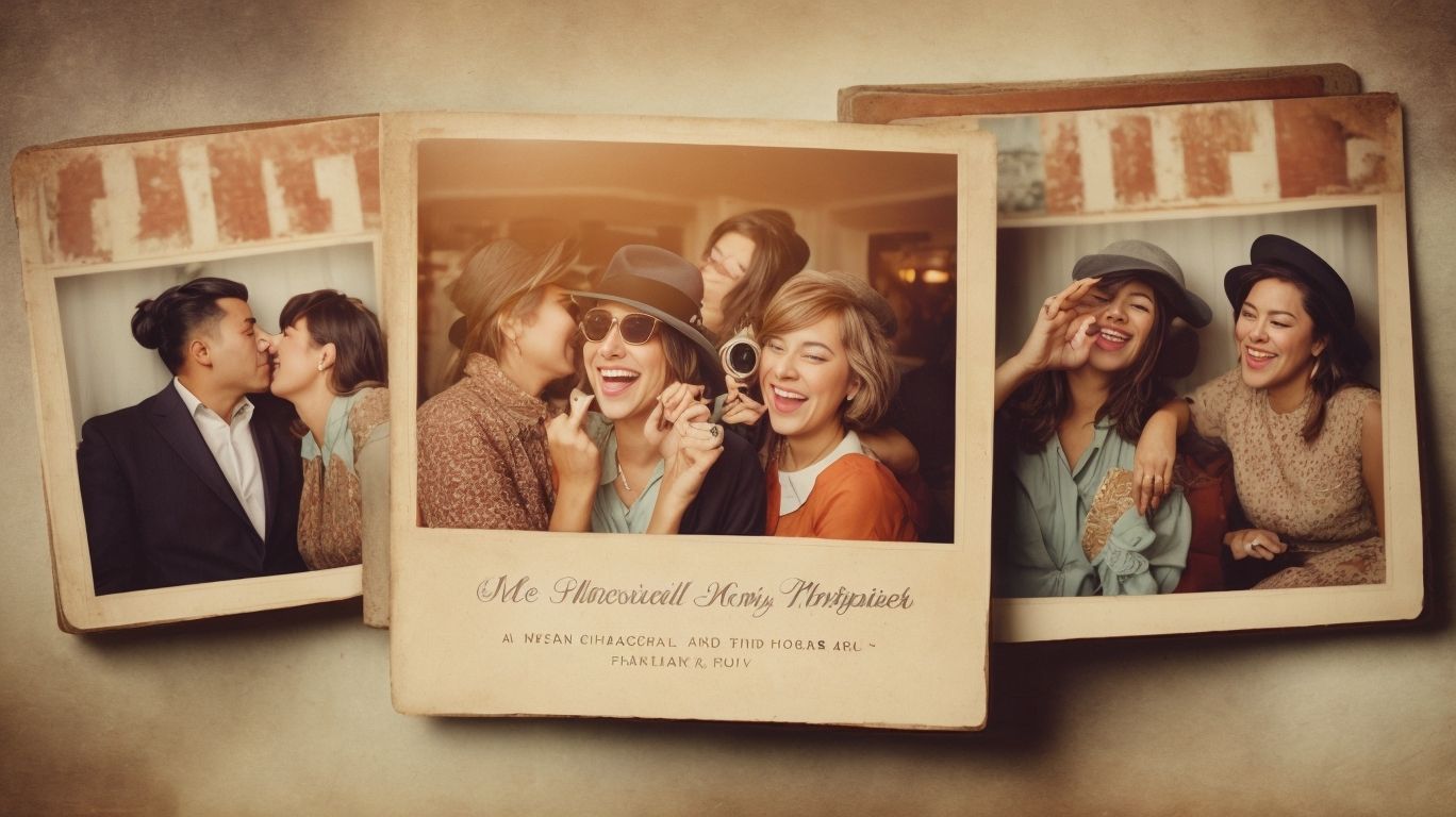 Vintagestyle photo booth prints