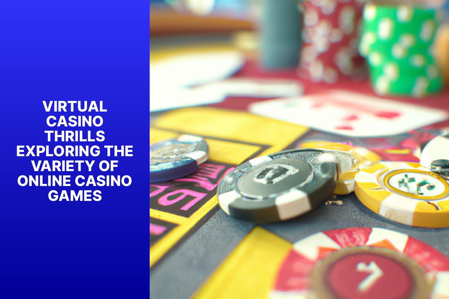 Virtual Casino Thrills Exploring the Variety of Online Casino Games