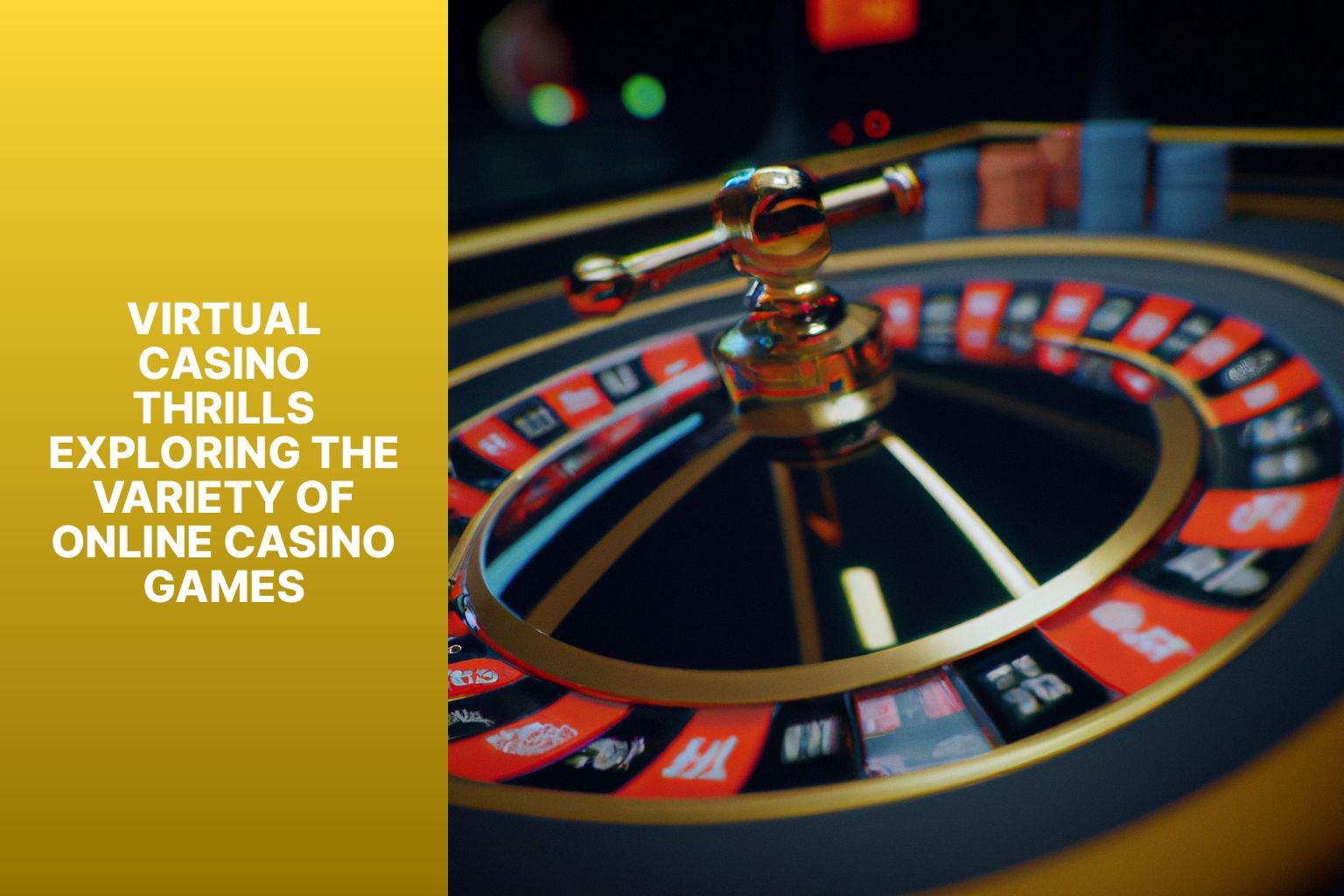 Virtual Casino Thrills Exploring the Variety of Online Casino Games
