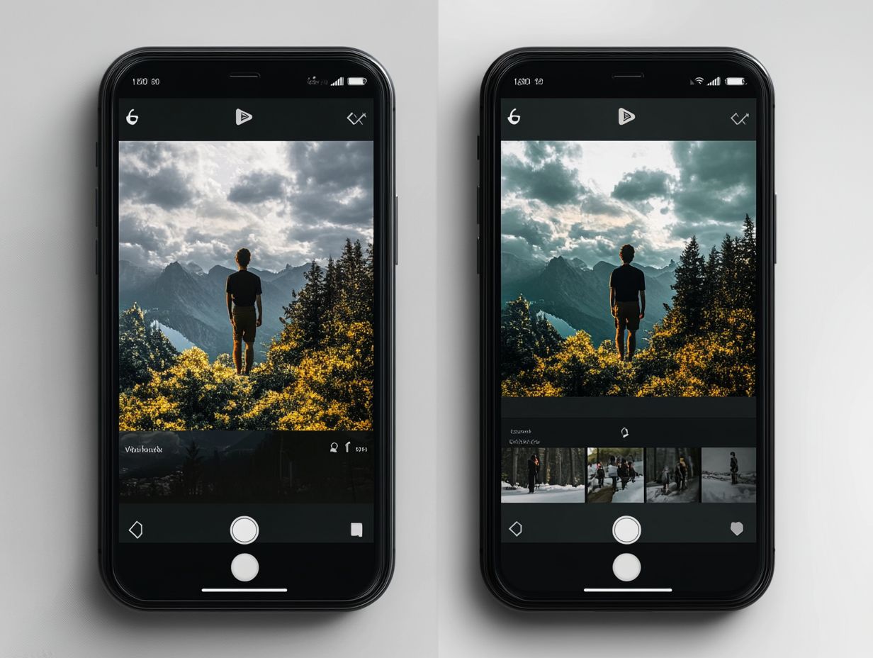 Comparison of VSCO and Lightroom Mobile