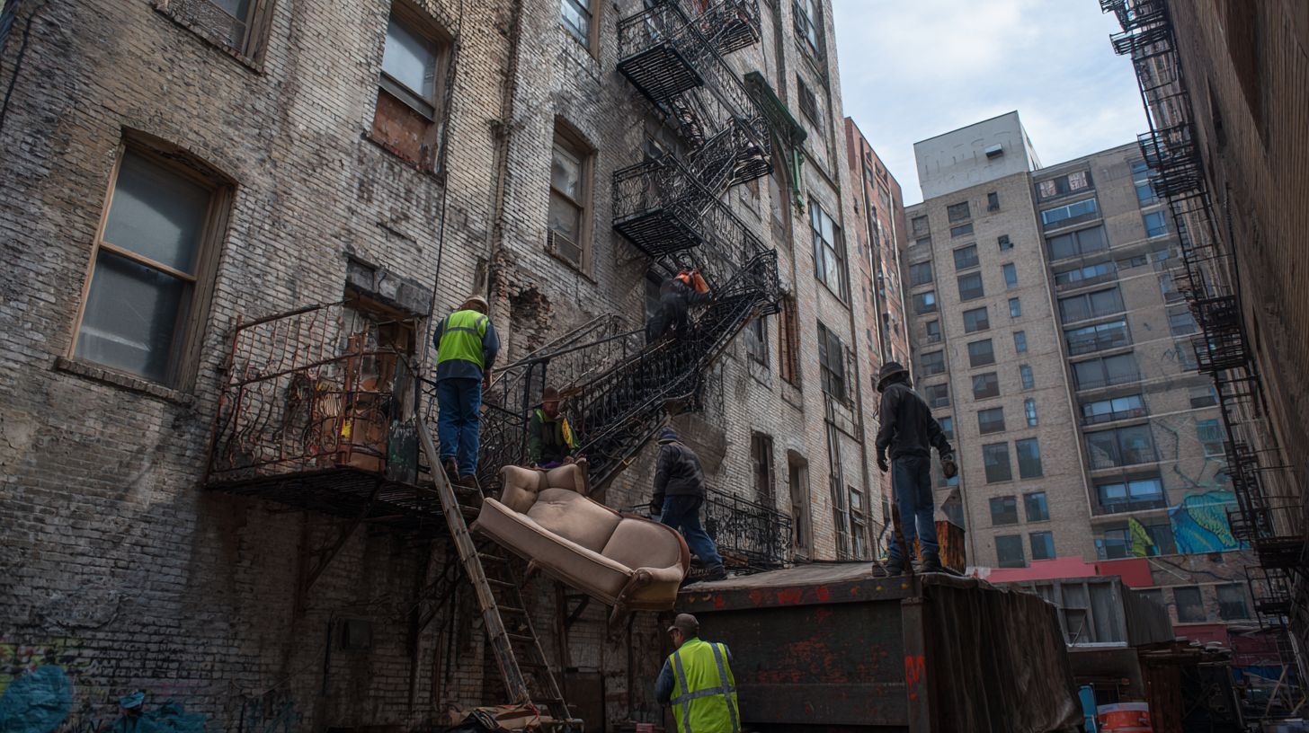 Walk Up Junk Removal and How Heavy Furniture Gets Handled on the 6th Floor