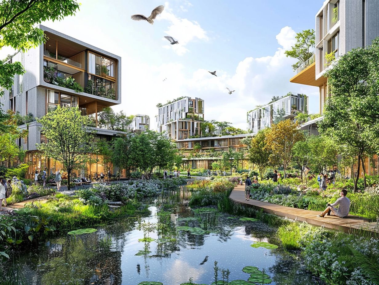 What is water recycling in biophilic urban designs?