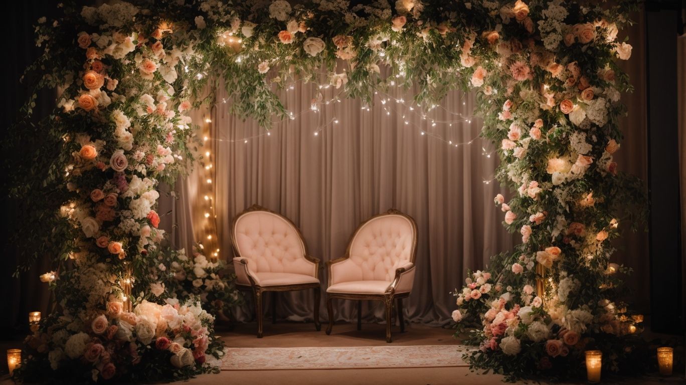 Wedding photo booth backdrop
