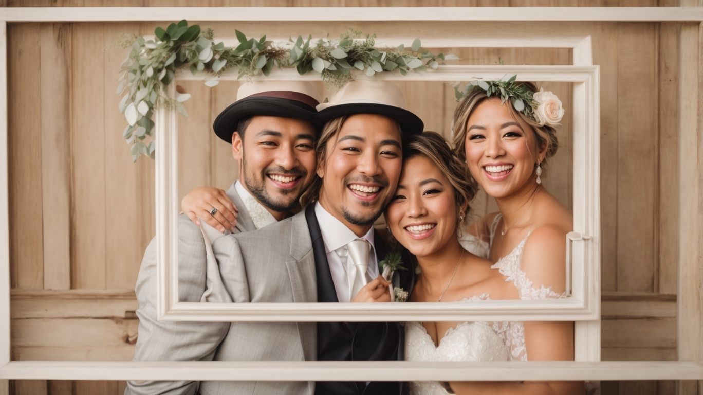 Wedding photo booth frame ideas