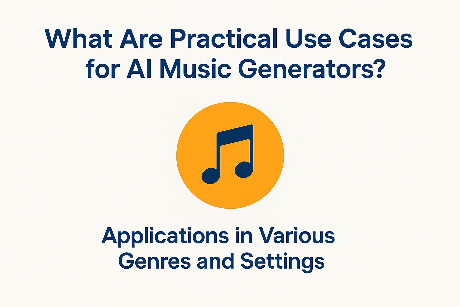 What are Practical Use Cases for AI Music Generators?