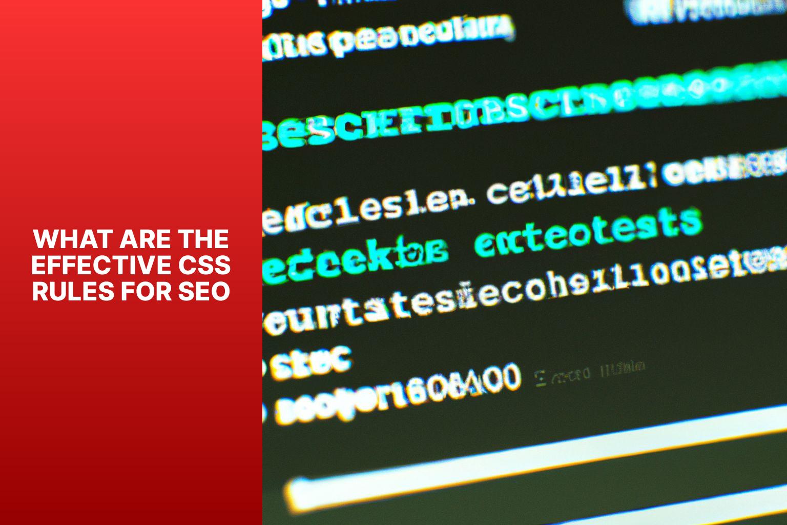 what are the effective css rules for seo
