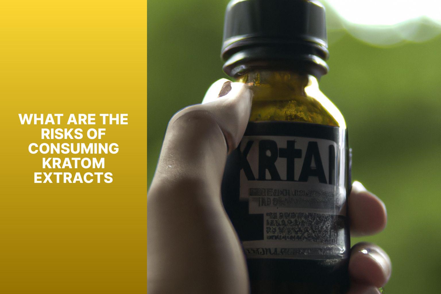 What are the risks of consuming kratom extracts