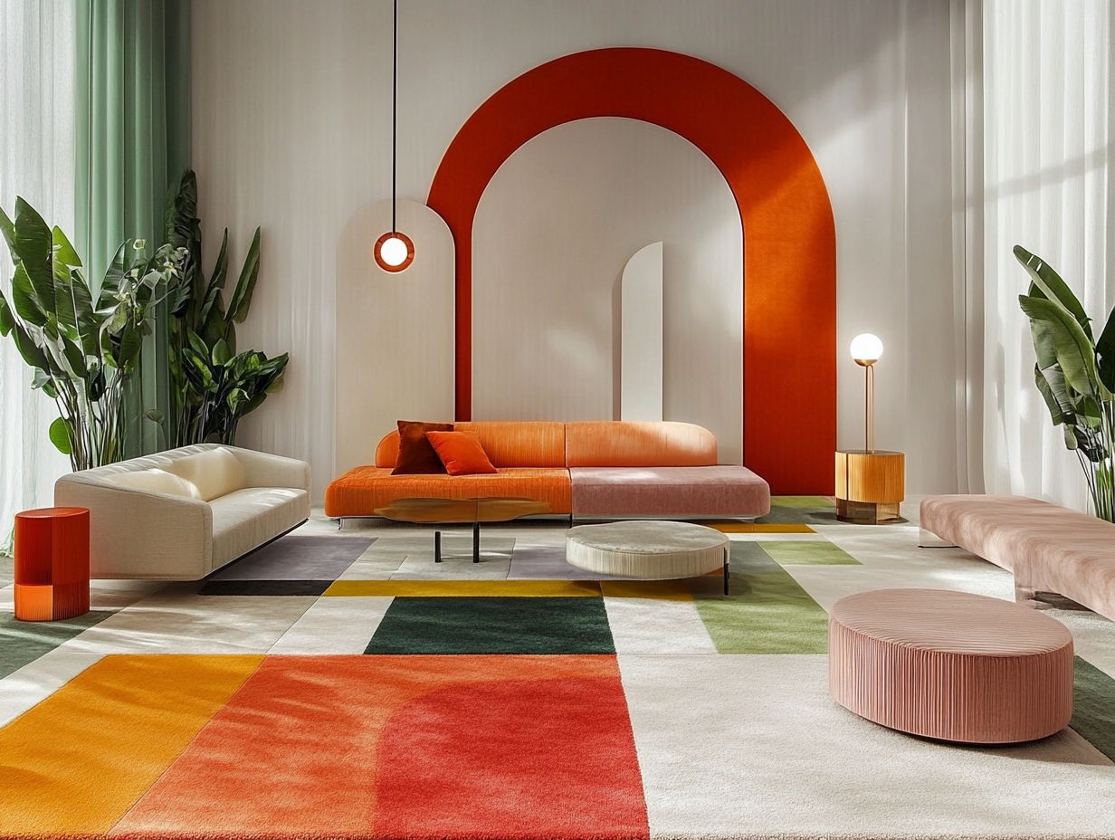 Styles de tapis à la mode