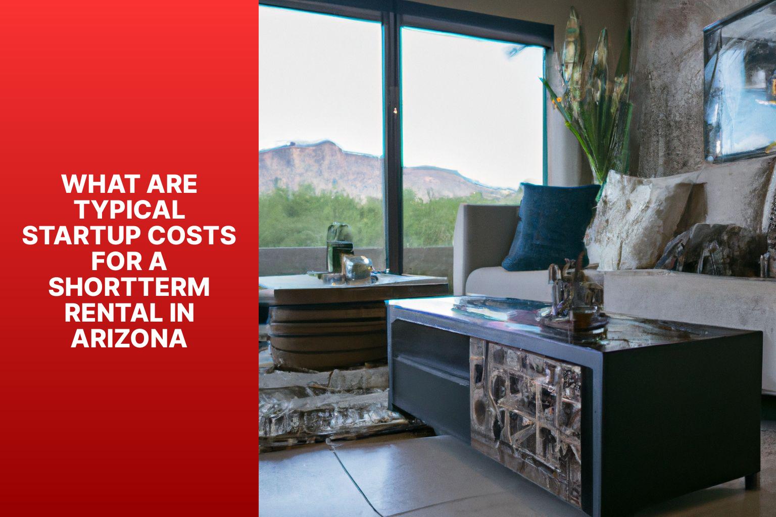 What are typical startup costs for a shortterm rental in Arizona
