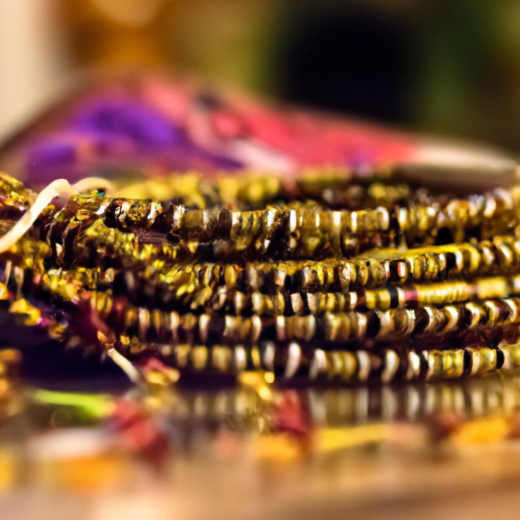 What do gold waIst beads mean
