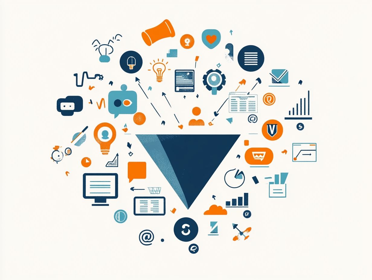 Visual representation of Key Takeaways about the marketing funnel