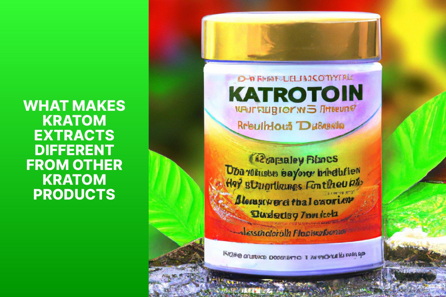 What makes kratom extracts different from other kratom products