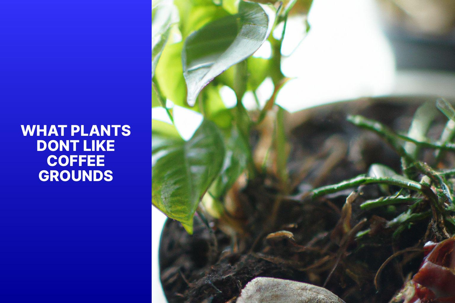what plants dont like coffee grounds