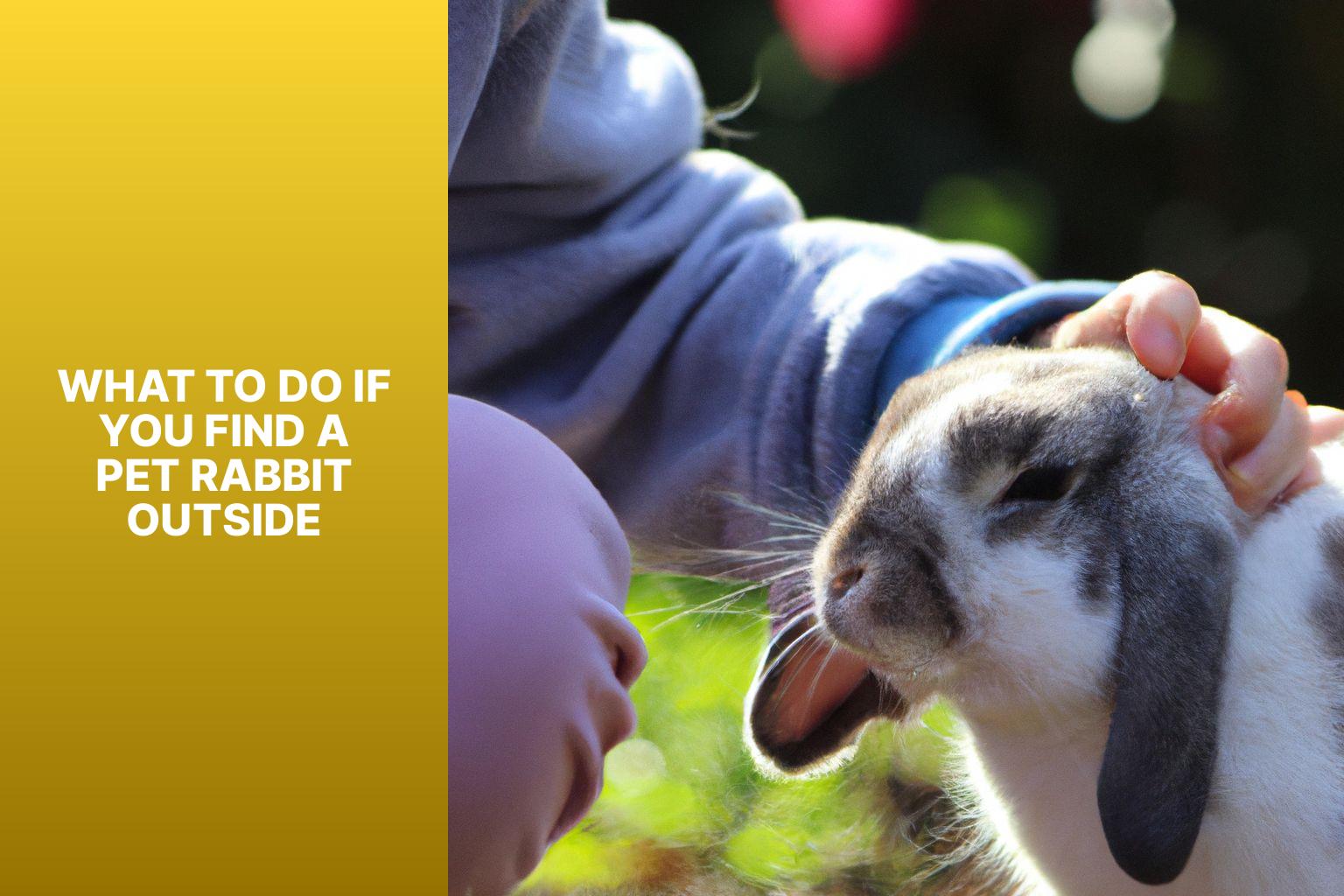 what to do if you find a pet rabbit outside