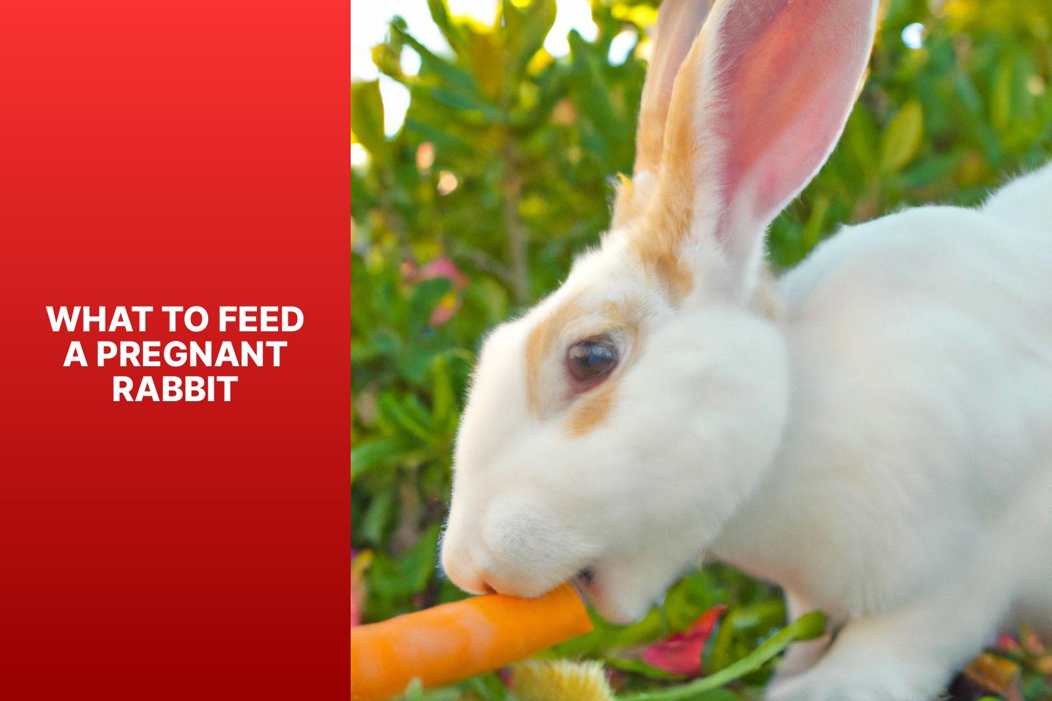 what to feed a pregnant rabbit