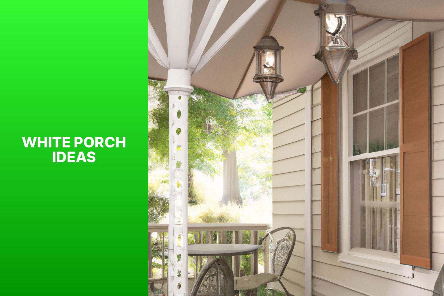 white porch ideas