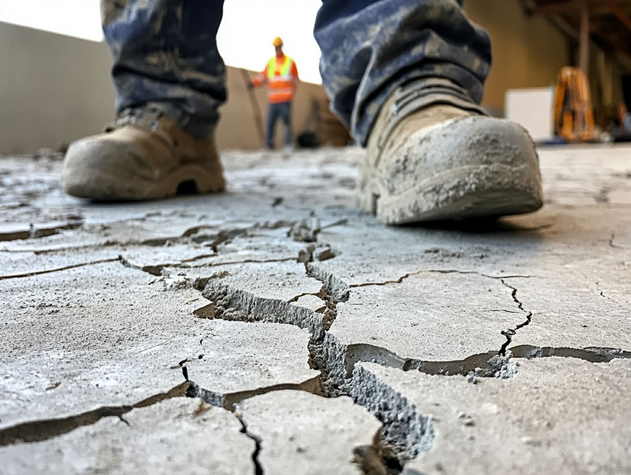 What causes concrete to crack?